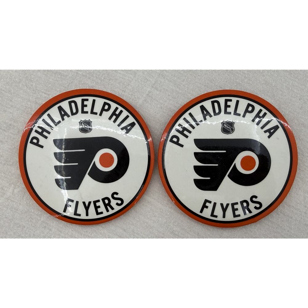 Philadelphia Flyers NHL 3.5" Pinback Buttons Vintage Logo (2)